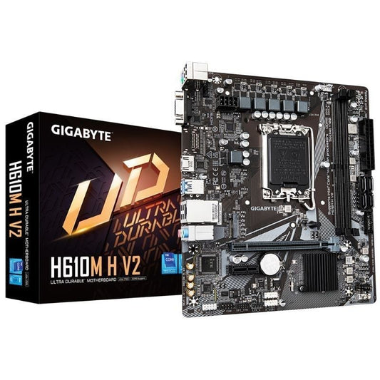 Placa Base Gigabyte H610M H V2 Socket 1700
DDR5
PCIe 4.0
Micro ATX