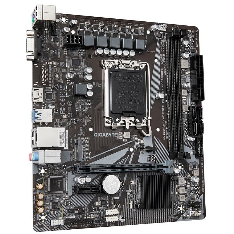 Placa Base Gigabyte H610M H V2 Socket 1700
DDR5
PCIe 4.0
Micro ATX