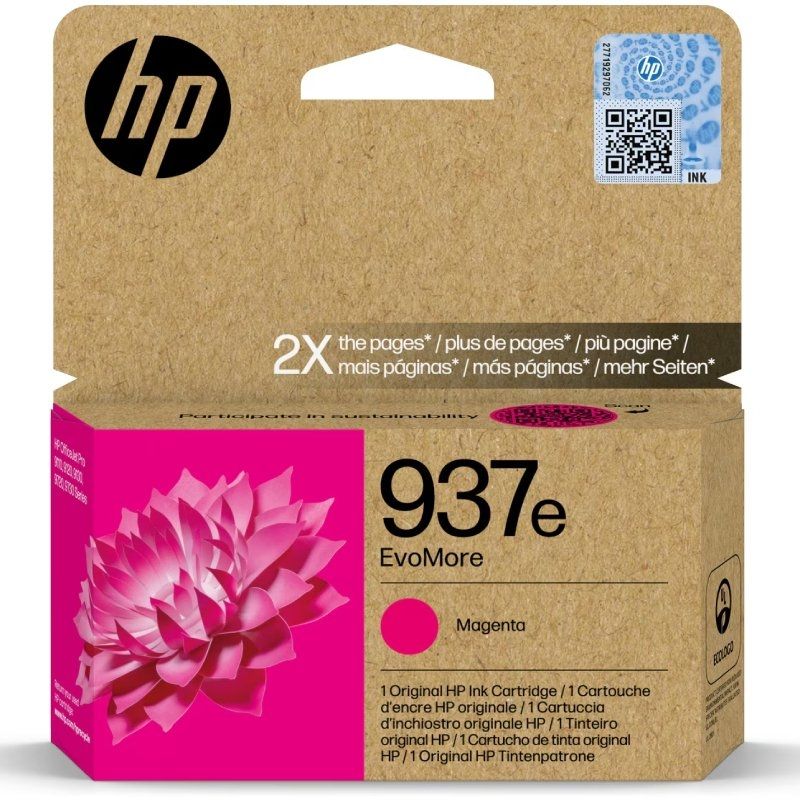 Cartucho de Tinta Original HP nº937e EvoMore
Magenta