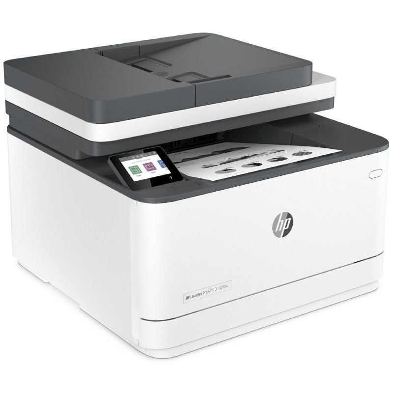 Multifunción Láser Monocromo HP Laserjet Pro 3102FDW WiFi
Fax
Dúplex
Blanca