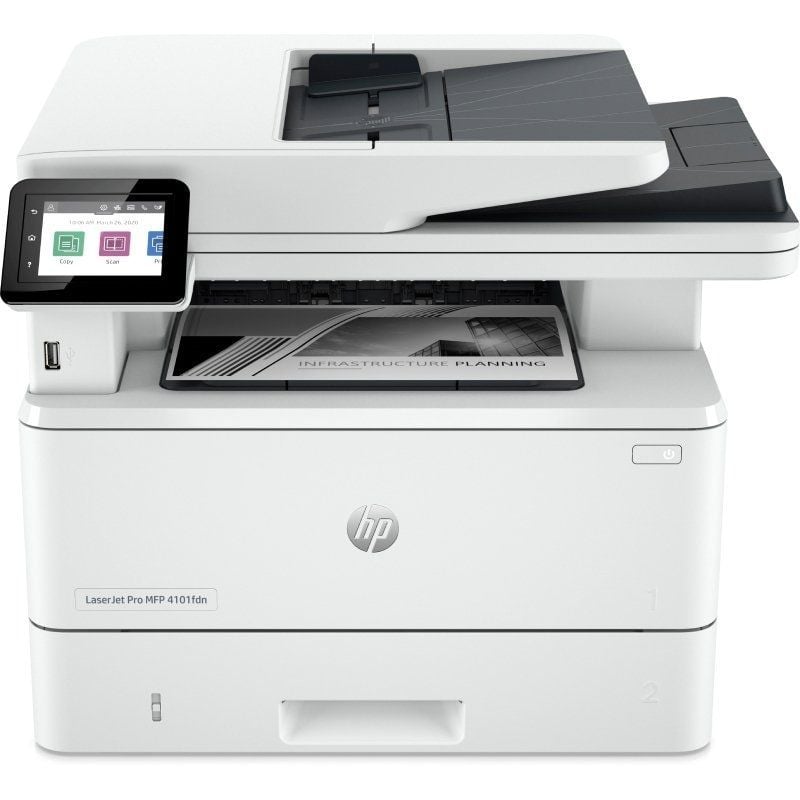 Multifunción Láser Monocromo HP Laserjet Pro 4102FDN Fax
Dúplex
ADF
Blanca