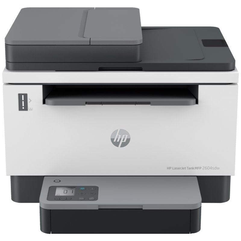 Multifunción Recargable Láser Monocromo HP Laserjet Tank 2604SDW
WiFi
Dúplex
ADF
Blanca y Negra