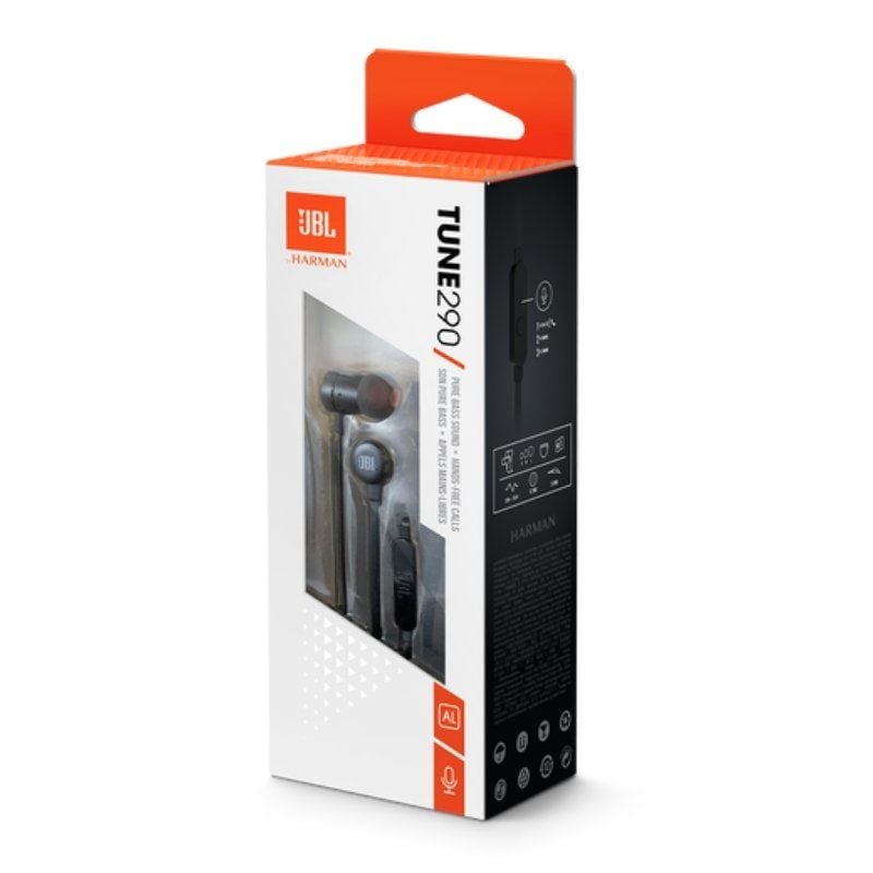 Auriculares Intrauditivos JBL Tune 290
con Micrófono
Negros