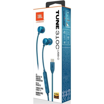 Auriculares Intrauditivos JBL Tune 310C
con Micrófono
Azules