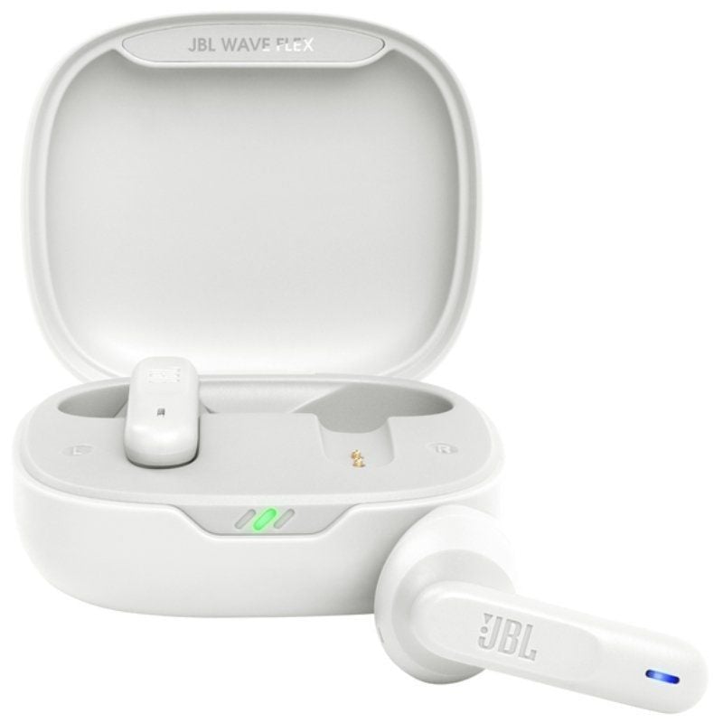 Auriculares Bluetooth JBL Wave Flex con estuche de carga
Autonomía 8h
Blancos