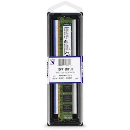 Memoria RAM Kingston ValueRAM 8GB
DDR3
1600MHz
1.5V
CL11
DIMM