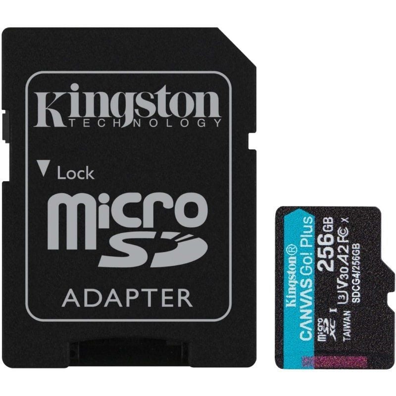 Kingston microSD Canvas Go! Plus 4 256GB 200 MB-s