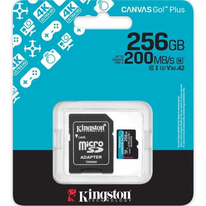 Kingston microSD Canvas Go! Plus 4 256GB 200 MB-s