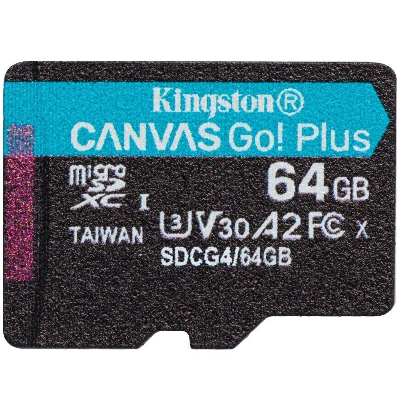Tarjeta de Memoria Kingston CANVAS Select Plus 64GB microSD XC
Clase 10
200MBs