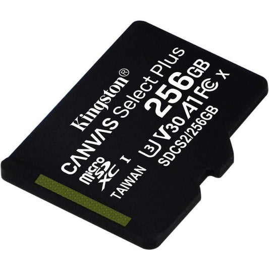 Tarjeta de Memoria Kingston CANVAS Select Plus 256GB microSD XC
Clase 10
100MBs