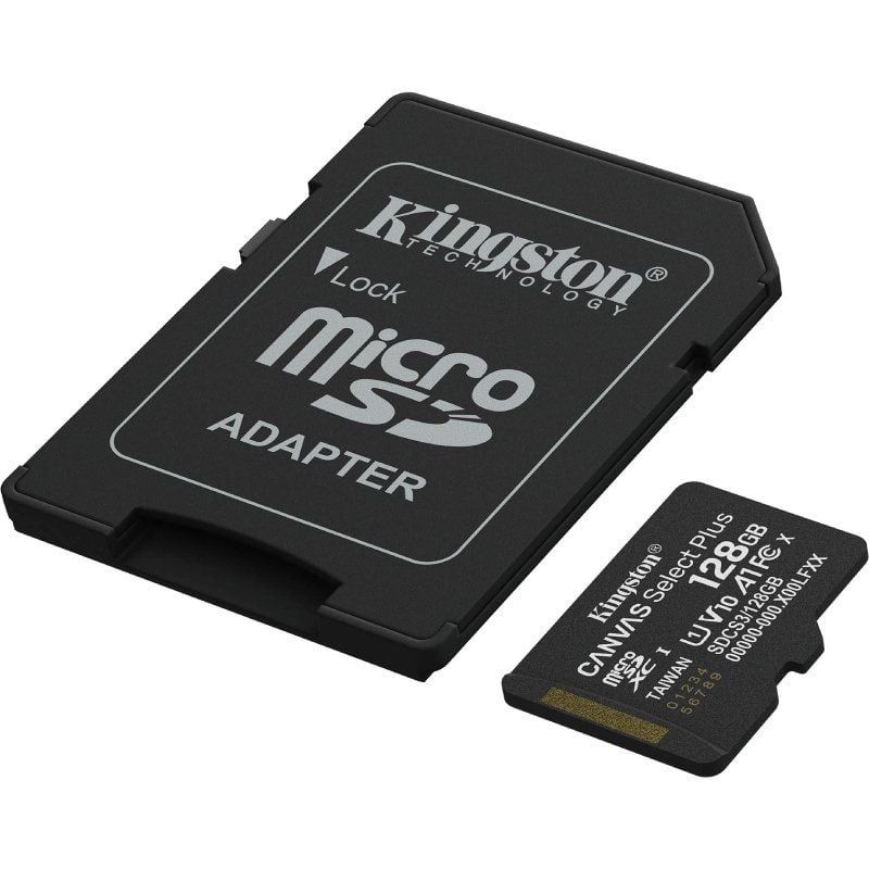 Kingston SDCS3/128GB microSD XC Gen3 150MB/s A1