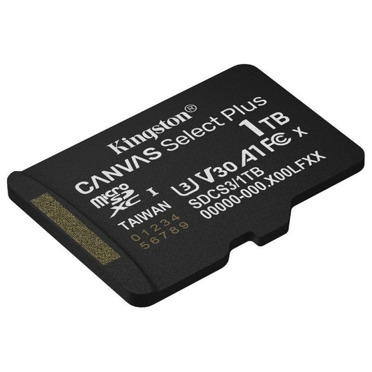 Tarjeta de Memoria Kingston CANVAS Select Plus 1TB microSD XC
Clase 10
150MBs