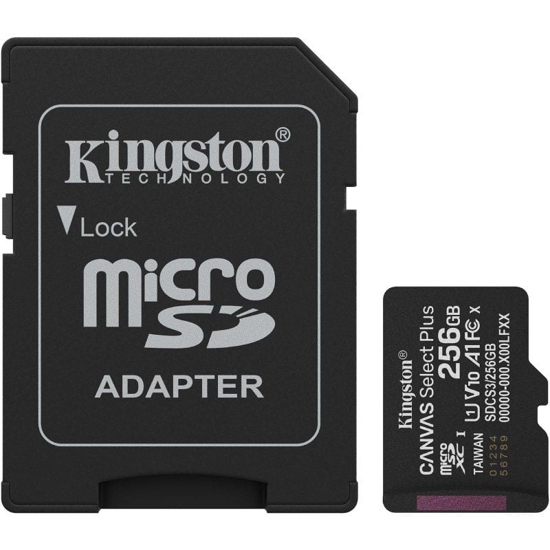Kingston SDCS3/256GB microSDXC Gen3 150MB/s A1