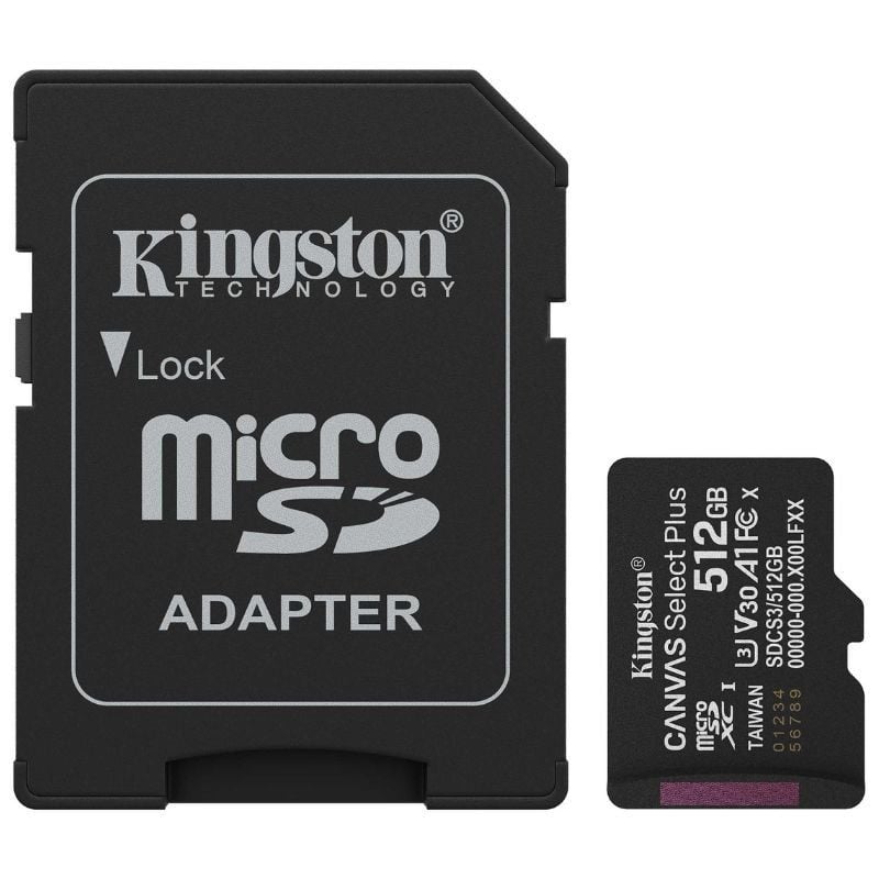 Kingston SDCS3/512GB microSDXC Gen3 150MB/s A1
