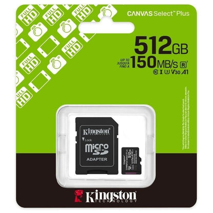 Kingston SDCS3/512GB microSDXC Gen3 150MB/s A1