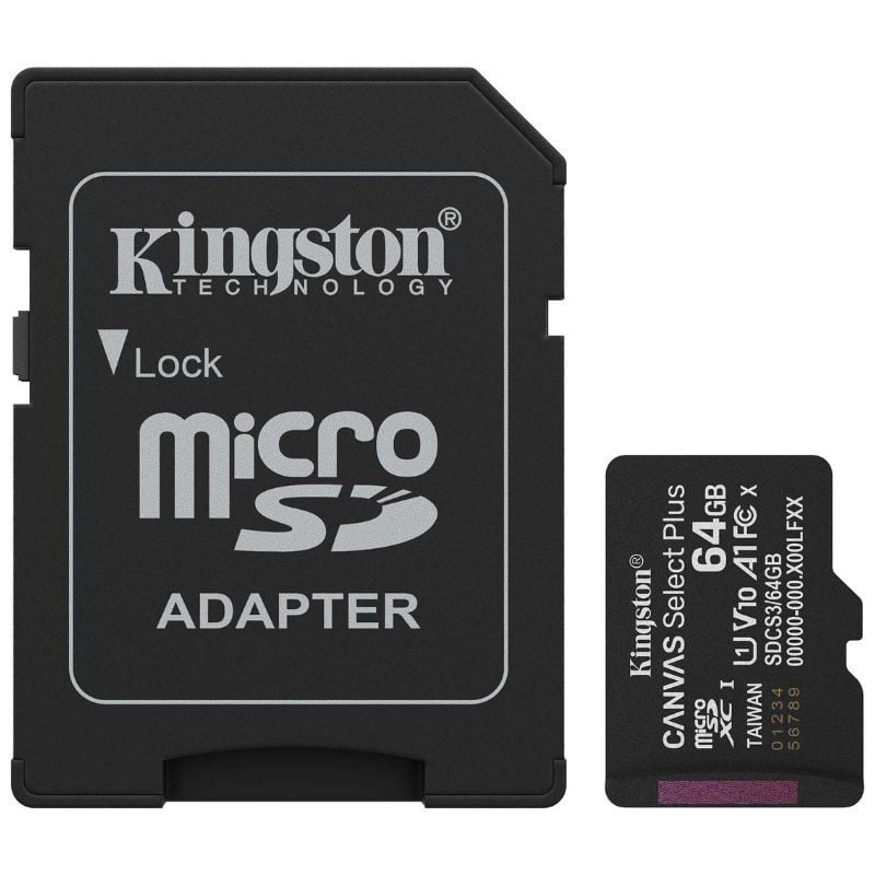 Kingston SDCS3/64GB microSDXC Gen3 150MB/s A1