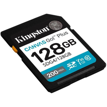 Tarjeta de Memoria Kingston CANVAS Go! Plus 128GB SD XC
Clase 10
200MBs