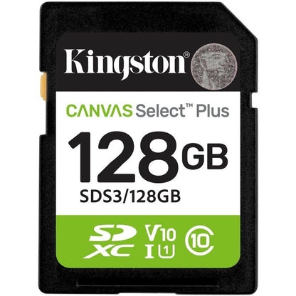 Tarjeta de Memoria Kingston CANVAS Select Plus 128GB SD XC
Clase 10
150MBs