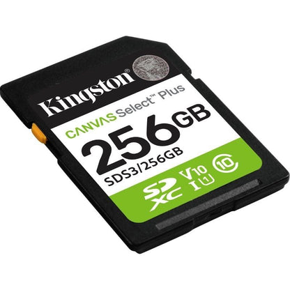 Tarjeta de Memoria Kingston CANVAS Select Plus 256GB SD XC
Clase 10
150MBs