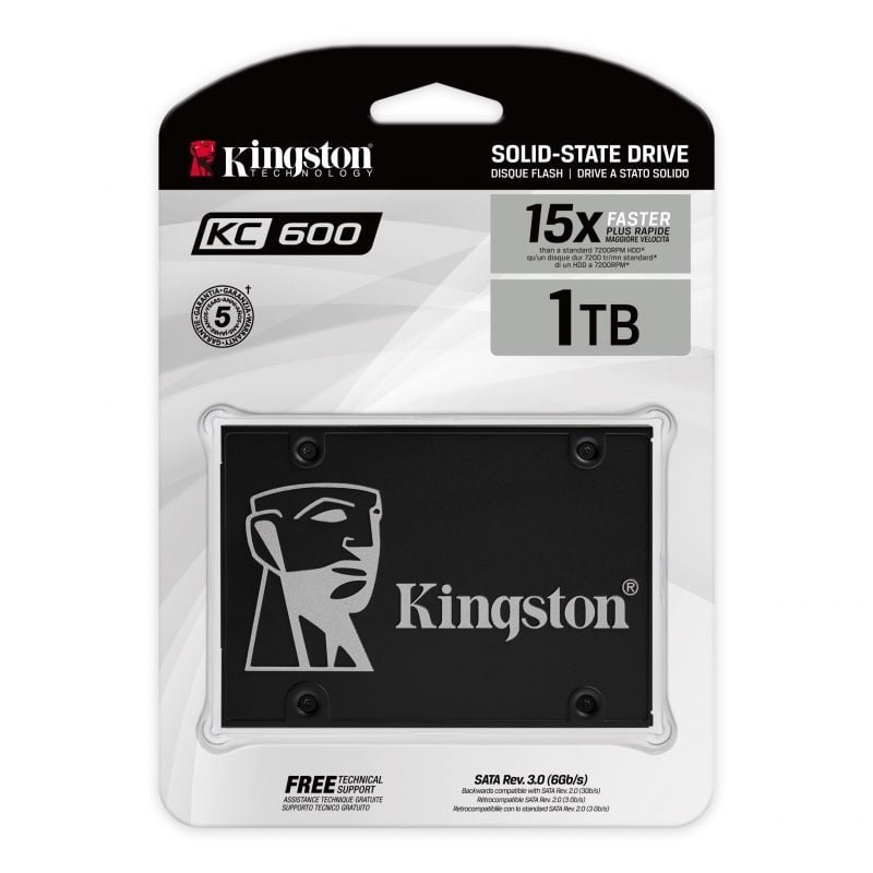 Disco SSD Kingston KC600 1TB
SATA III
Full Capacity