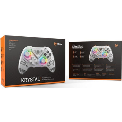 KROM Gamepad KRYSTAL Wireless RGB Bluetooth 5.0