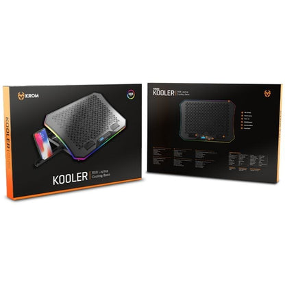 Soporte Refrigerante Krom Kooler para Portátiles hasta 19"
Iluminación LED