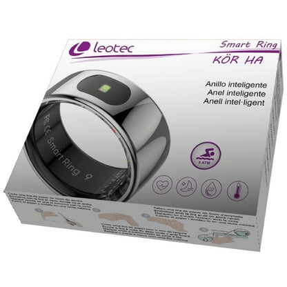 Anillo Inteligente Leotec Kör Ha Talla 8
Ø18.3mm
Notificaciones
Frecuencia Cardíaca
Plata