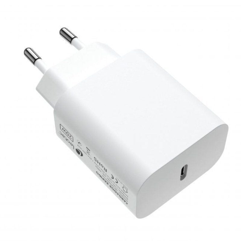 Cargador de Pared Leotec LECSPH20W1W
1xUSB Tipo-C
20W