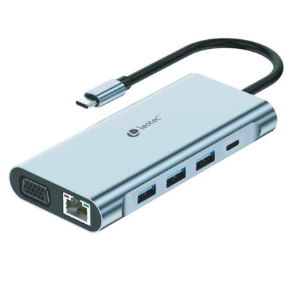 Docking USB Tipo-C Leotec LEDS01
3xUSB
2xUSB Tipo-C
1xUSB Tipo-C PD
1xHDMI 4K
1xVGA
1xRJ45
1xAudio
1xLector Tarjetas SD y MicroSD
Gris