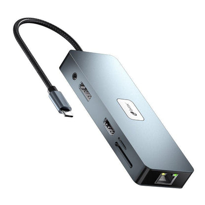 Docking USB Tipo-C Leotec LEDS03
3xUSB
1xUSB Tipo-C PD
1xHDMI 4K
1xDisplayPort
1xVGA
1xAudio
1xRJ45
1xLector Tarjetas SD y MicroSD
Gris