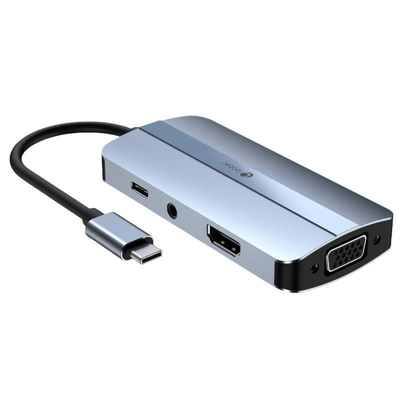 Docking USB Tipo-C Leotec LEDS04
2xUSB
1xUSB Tipo-C
1xUSB Tipo-C PD
1xHDMI 4K
1xVGA
1xAudio
Azul