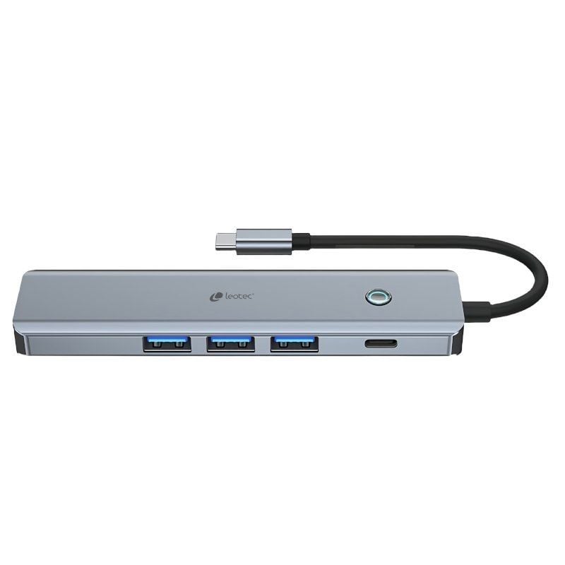 Docking USB Tipo-C Leotec LEDS05
3xUSB
1xUSB Tipo-C PD
1xHDMI 4K
Gris