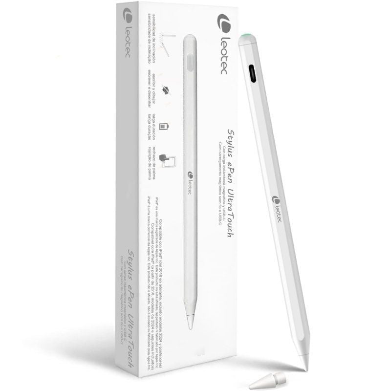 Lápiz Electrónico Leotec LESTP06W Stylus ePen UltraTouch para iPad 2018 o superior
Blanco