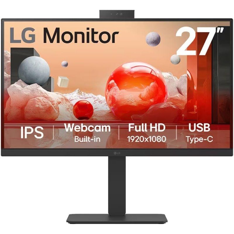 Monitor Profesional LG 27BA850-B 27"
Full HD
Webcam
Multimedia
Regulable en altura
Negro
