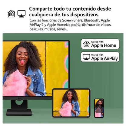 Smart Monitor LG MyView 32SR50F-B 31.5"
Full HD
Multimedia
Smart TV
Negro