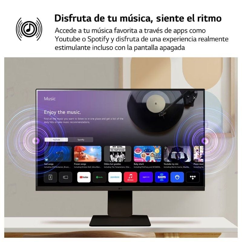 Smart Monitor LG MyView 32SR50F-B 31.5"
Full HD
Multimedia
Smart TV
Negro