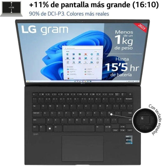 Portátil LG Gram 14Z90R-Q.AP75B Intel Core i7-1370P
32GB
512GB SSD
14"
Win11 Pro