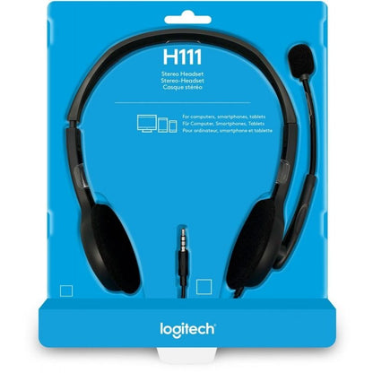 Logitech Auricular+Mic H111 Negro