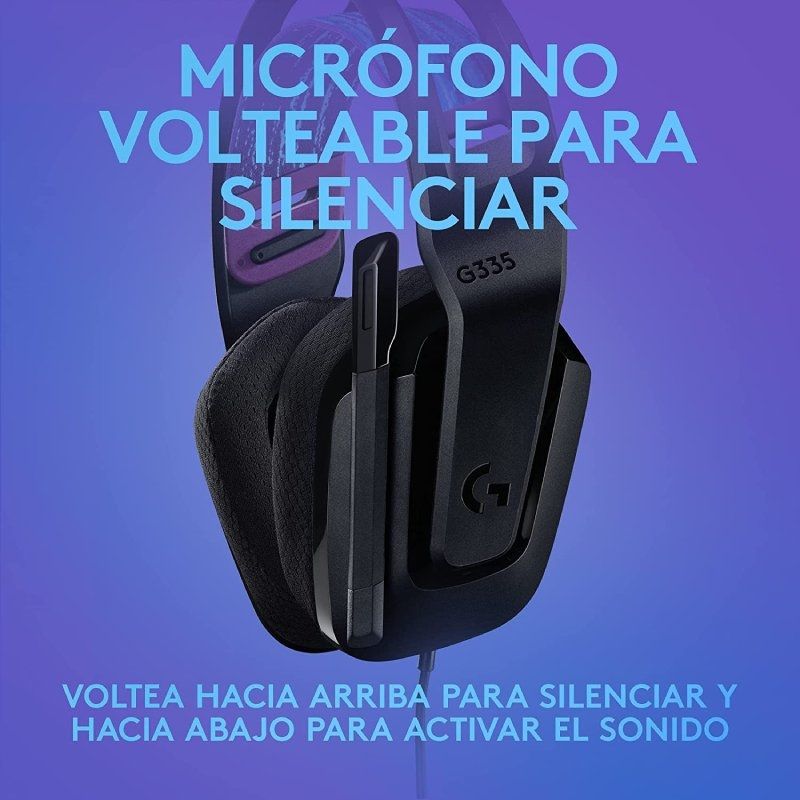 Auriculares Gaming con Micrófono Logitech G335
Jack 3.5
Negros