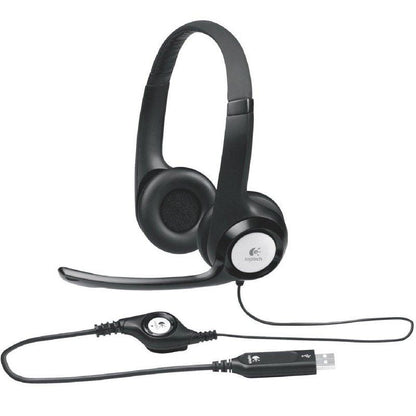 Logitech Auricular+Mic H390 USB Negro