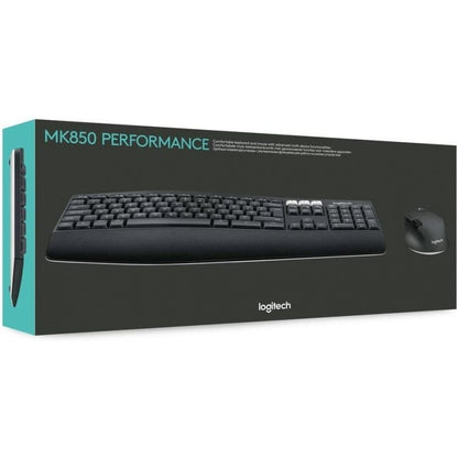 Logitech MK850 Teclado+Ratón Inalámbrico Negro