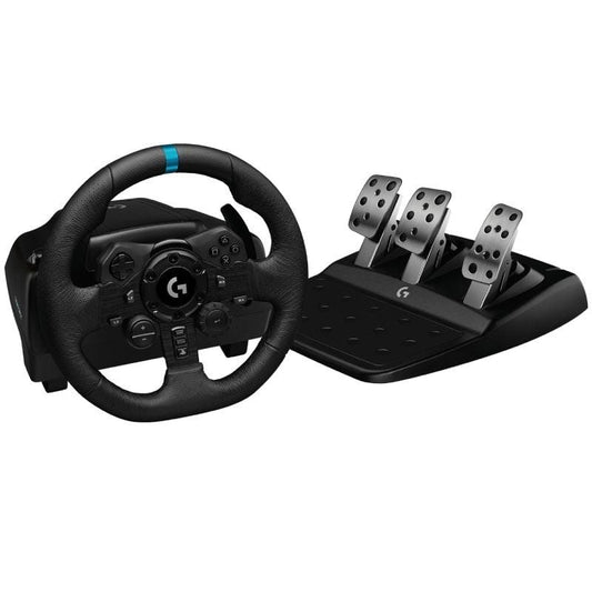 Volante con pedales logitech g923 trueforce para playstation ps5