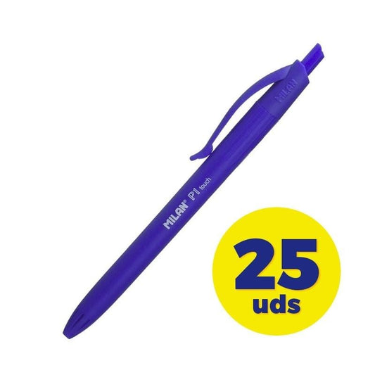 Caja de Bolígrafos de Tinta de Aceite Retráctil Milan P1 Touch MLN176510925
25 unidades
Azules