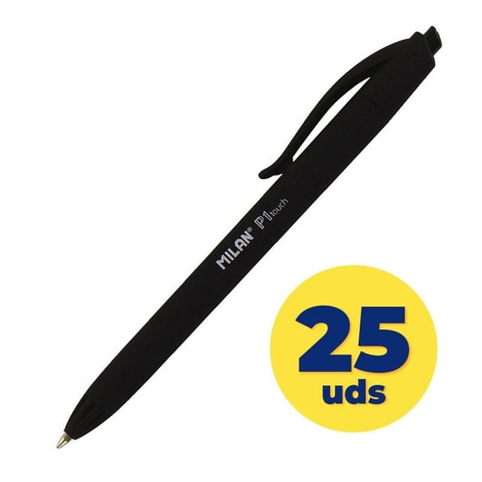 Caja de Bolígrafos de Tinta de Aceite Retráctil Milan P1 Touch MLN176511925
25 unidades
Negros