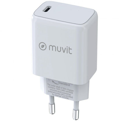 Cargador de Pared Muvit For Change MCACC0014
1xUSB Tipo-C
30W