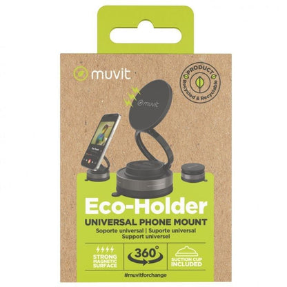 Soporte de Smartphone para Coche Muvit For Change MCCHL0035
Negro