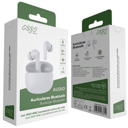 Auriculares Bluetooth Myway MWHPH0028 con estuche de carga
Autonomía 6h
Blancos