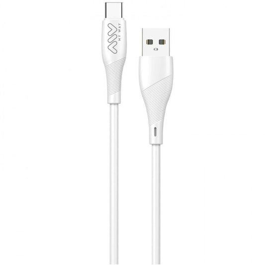 Cable USB 2.0 Tipo-C Myway MWUSC0019
USB Macho - USB Tipo-C Macho
1m
Blanco