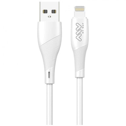 Cable USB 2.0 Lightning Myway MWUSC0021
USB Macho - Lightning Macho
1m
Blanco