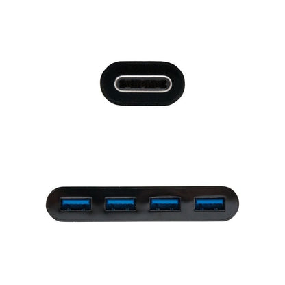 Hub USB Tipo-C Nanocable 10.16.4401-BK 
4xUSB